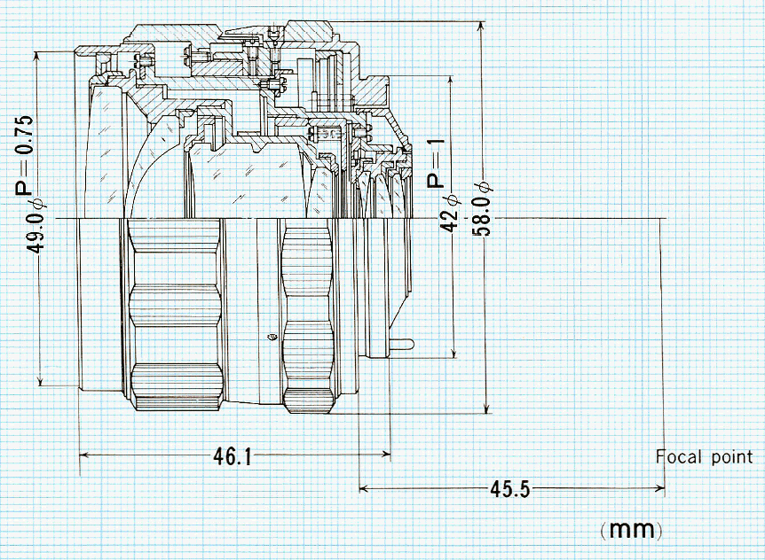Super-Multi-Coated Takumar 1:3.5/28mm - Image from the Honeywell Pentax Takumar Lens Manual - Download Here!